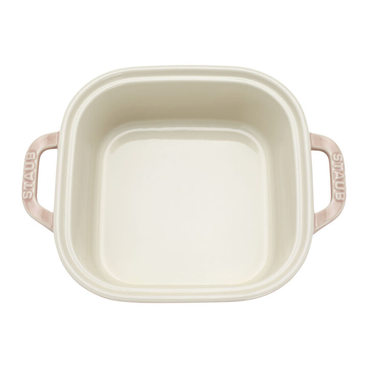 Stoneware, 4-pc, Macaron Mixed Baking Dish Set, light pink, large 4