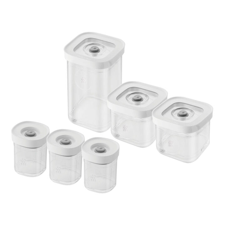 Fresh & Save CUBE, キューブセット Mini, S / 6-個, 透明-ホワイト, large 1