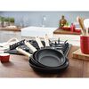 Pans, 28 cm Cast iron Frying pan with wooden handle black, small 3