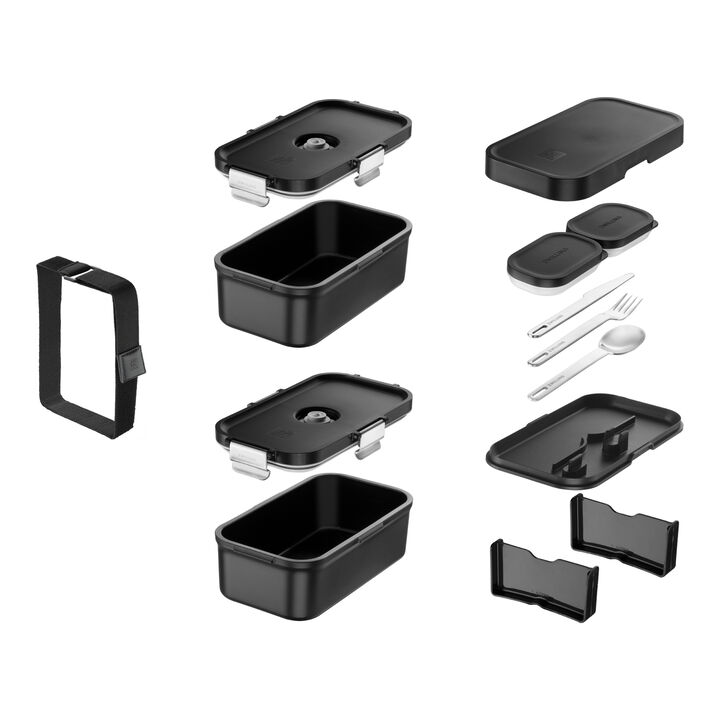 Fresh & Save, Lunch box sous vide, PP, Noir mat, large 3
