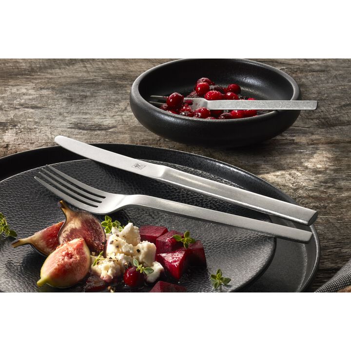 Minimale (matted), 60-pz., Set di posate da degustazione vintage, argento, large 3