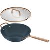 Forte Plus, 30 cm, Wok med glaslock, Bl&aring;, small 3