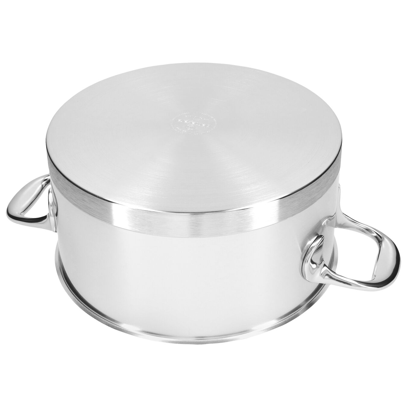 22 cm 18/10 Stainless Steel Stew pot with lid silver,,large 6