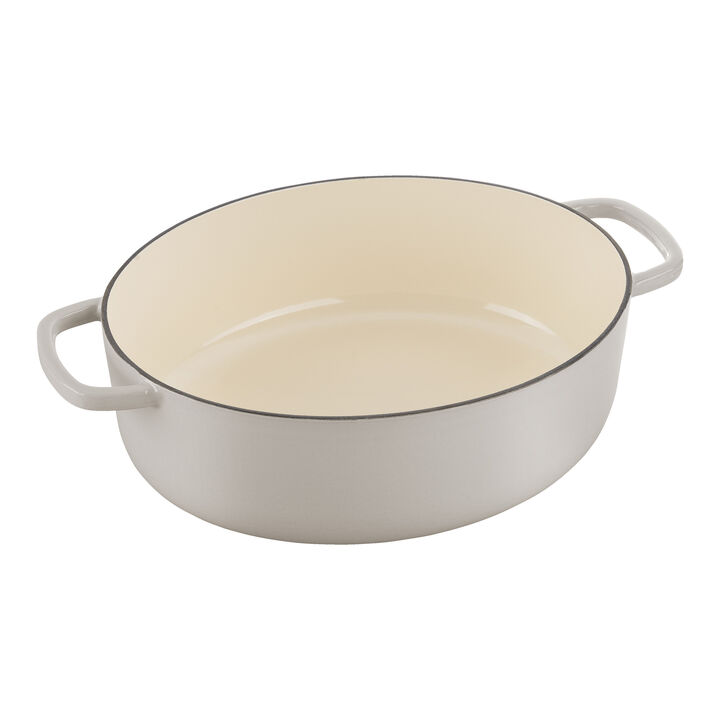 ベラモンテ, 鋳物ほうろう鍋 23 cm, オーバル, アイボリー, 鋳鉄, large 4