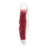 Outdoor, 4-inch, Folding Pocket Knife With Leather Sheath, Red Jigged Bone, small 10