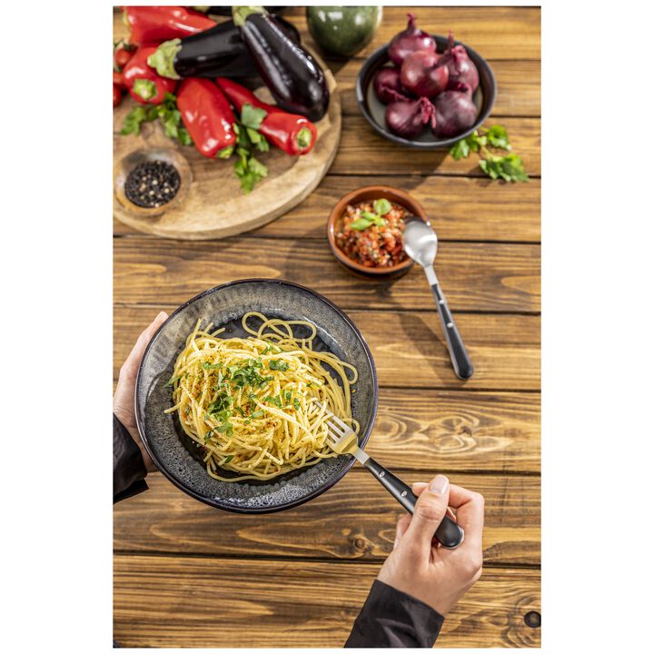 Avola, 20-pc, Matte, Flatware Set, Black Matte, large 4