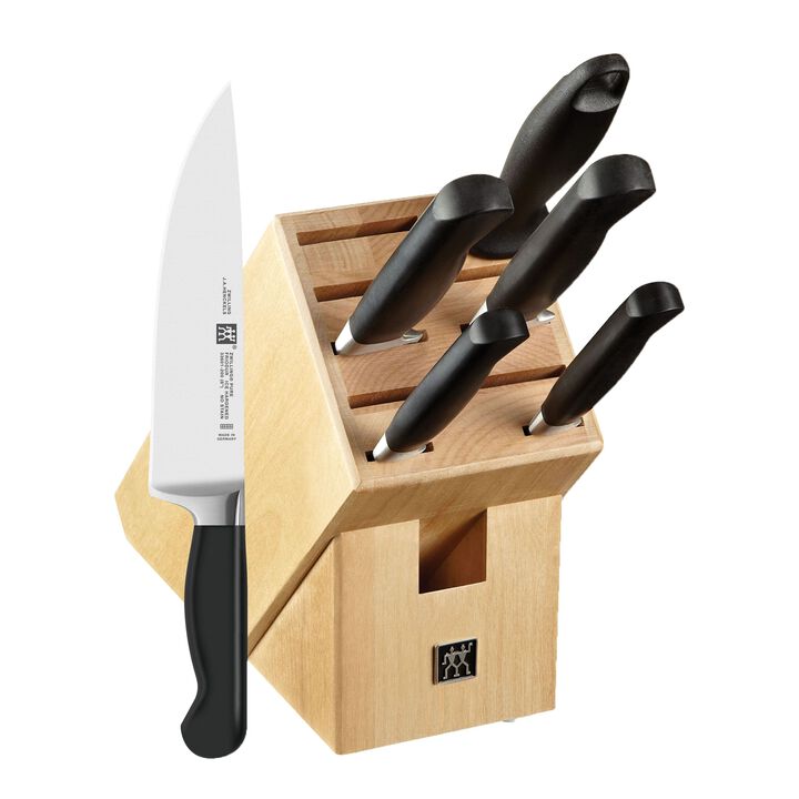 Pure, 7 Piece, Knife block set, nature, large 1