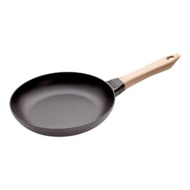 Staub Pans, 24 cm Cast iron Frying pan with wooden handle black