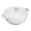 Cast Iron, 3.75 qt, French oven, white, small 1