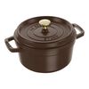 La Cocotte, Gryta 18 cm / 1,7 l, Rund, Choklad, Gjutj&auml;rn, small 1