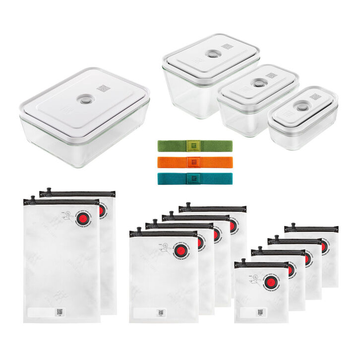 Fresh & Save, vacuüm accessoire set, glas, large 1