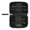 PREMIUM, 4-pcs Leather Zip fastener case black, small 1