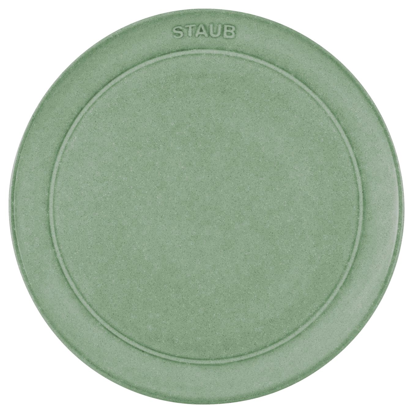Prato plano 20 cm, Cerâmica, Verde seco,,large 2