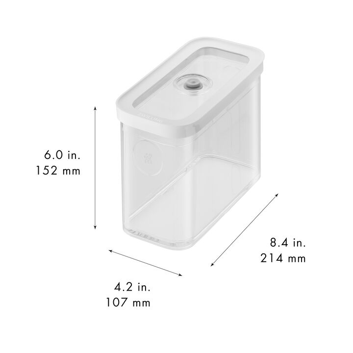 Fresh & Save CUBE, CUBE Container 2M / 21 cm, 2 Qt, Transparent-white, large 2