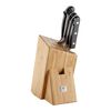 5-pcs natural Bamboo Knife block set,,large