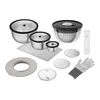 Fresh & Save, Salatset mit Vakuumpumpe und Accessoires, 15-tlg. /S/M/L, Schwarz / Wei&szlig;, Edelstahl / Glas, small 1