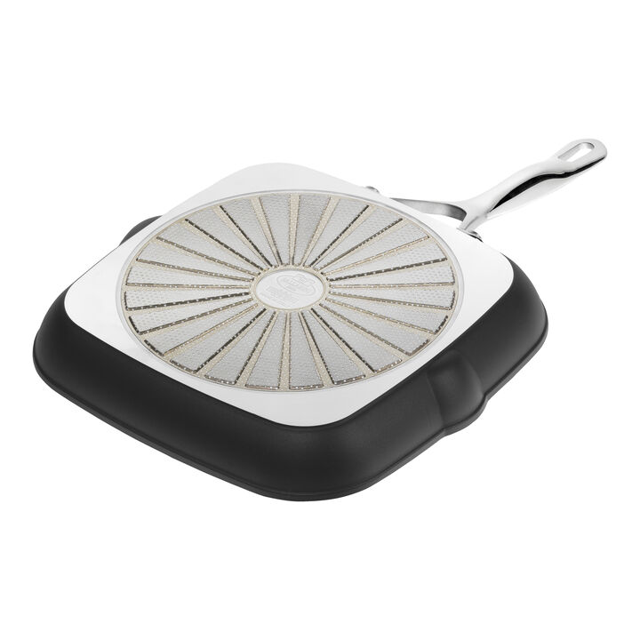 Alba, 28 cm / 11 inch aluminum square Grill pan, black, large 4