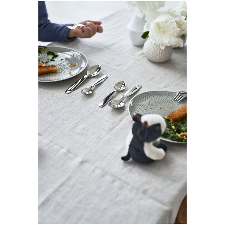 Pila, Set di posate da bambino, 4-pz., argento, large 3