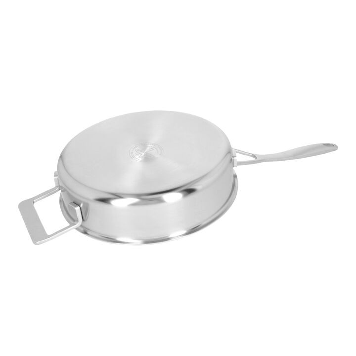 Industry 5, 3 qt Sauté Pan With Helper Handle And Lid, 18/10 Stainless Steel , large 3