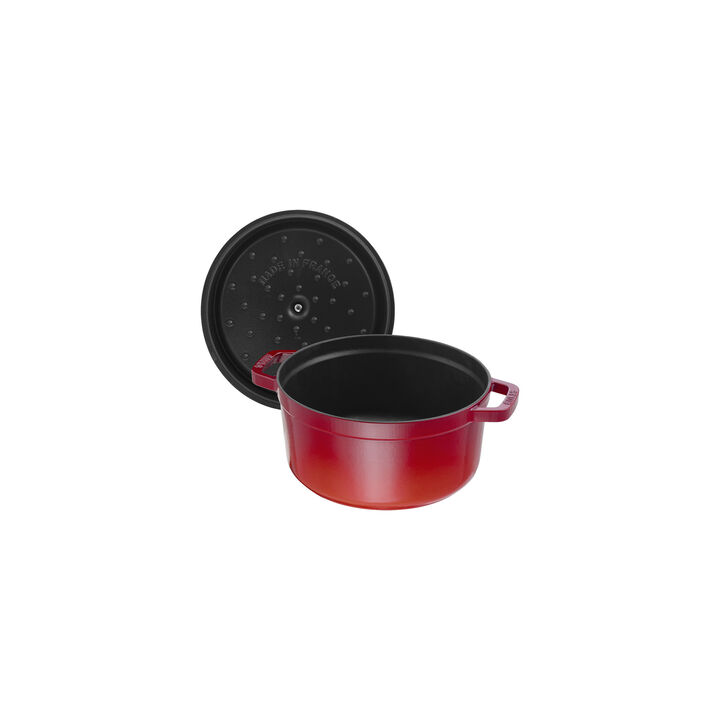 La Cocotte, 5.25 l cast iron round Cocotte, cherry, large 3