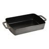 Specialities,  cast iron rectangular roasting and baking pan, graphite-grey, small 1