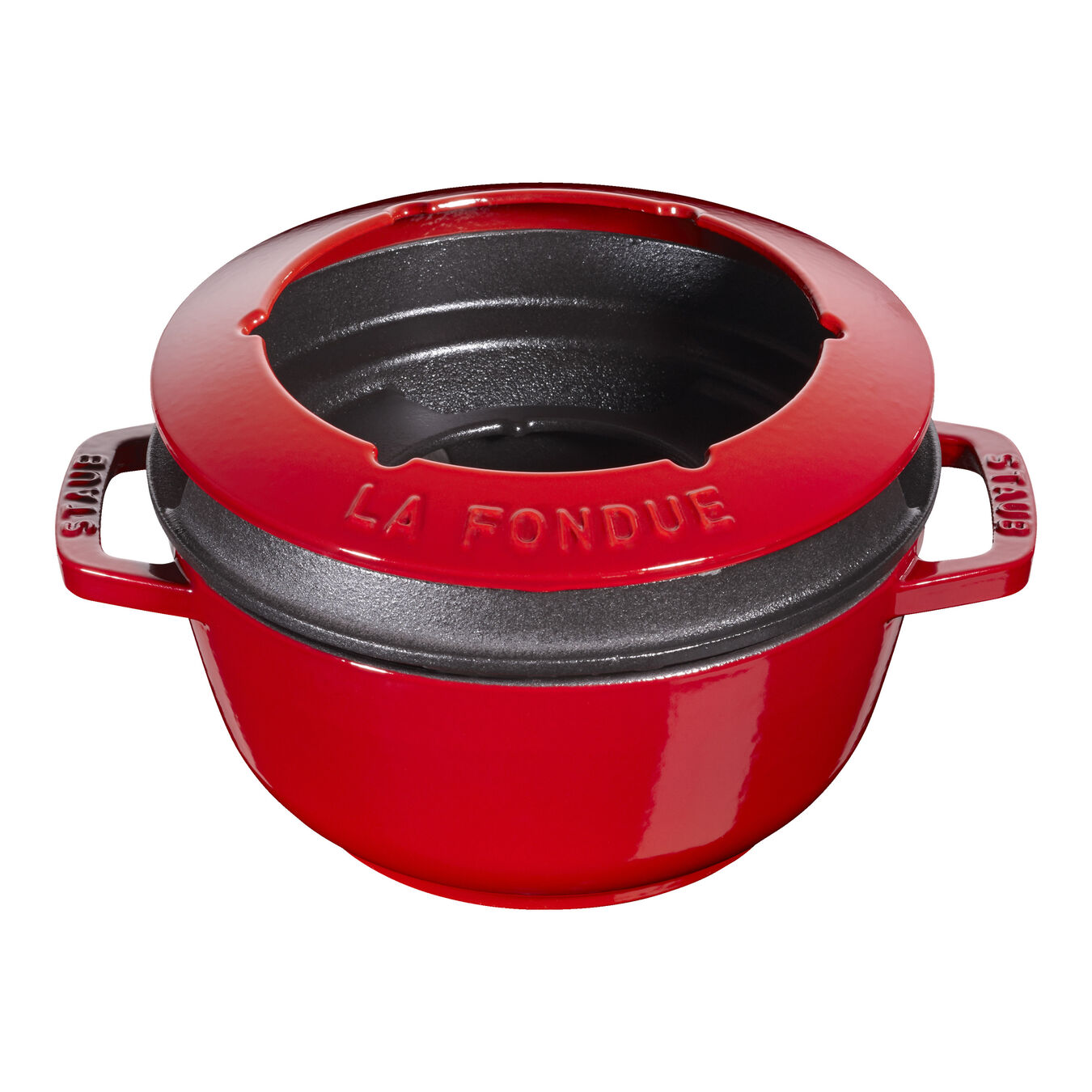 Staub Specialities Fondue Set 18 cm, KirschRot