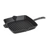 Grill Pans, 30 cm cast iron square American grill, black, small 2