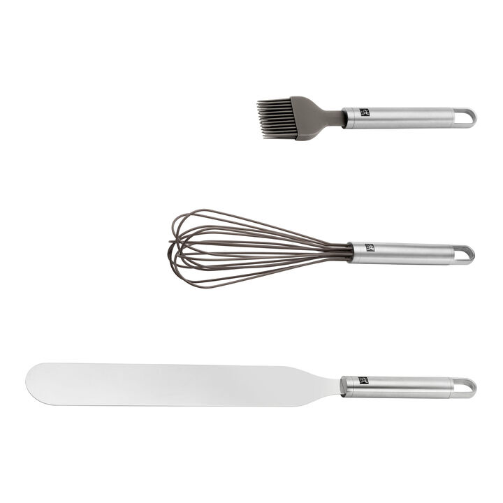 Pro, Bakset med visp, spatel och bakpensel, 3 delar., large 1