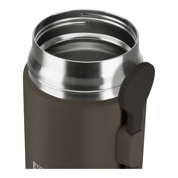 Thermo Plus, フードジャー, 600 ml, ステンレス, チョコレートグレー, large 3