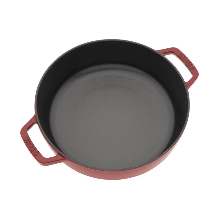 Cast Iron, 2.5 qt, Braiser With Dragon Lid, Cherry, large 2