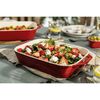 Ceramic - Rectangular Baking Dishes/ Gratins, 3-pc, Rectangular Baking Dish Set, Cherry, small 7