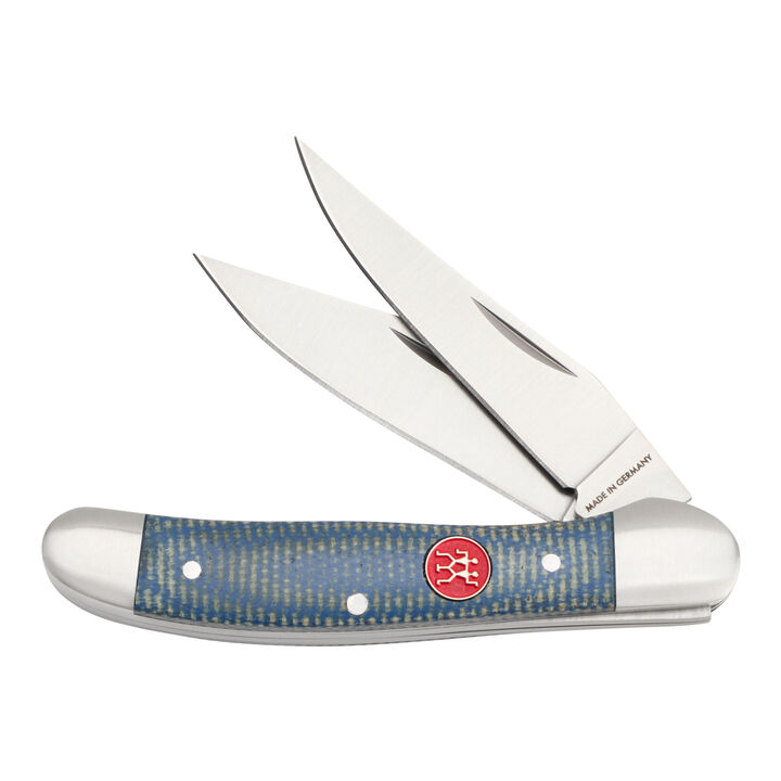 Outdoor, 2.75-inch, Copperhead Folding Pocket Knife, Blue Micarta, large 1