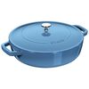 Braisers, 3.7 l cast iron round Saute pan Chistera, ice-blue, small 1