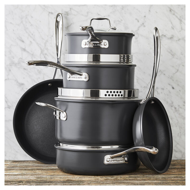 Clad Xtreme Anodized, 10-pc, Pots And Pans Set, large 2