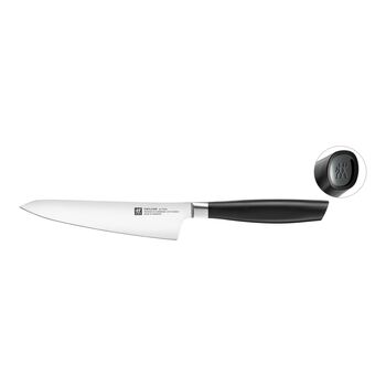 Cuchillo cocinero compacto 14 cm, Negro,,large 1