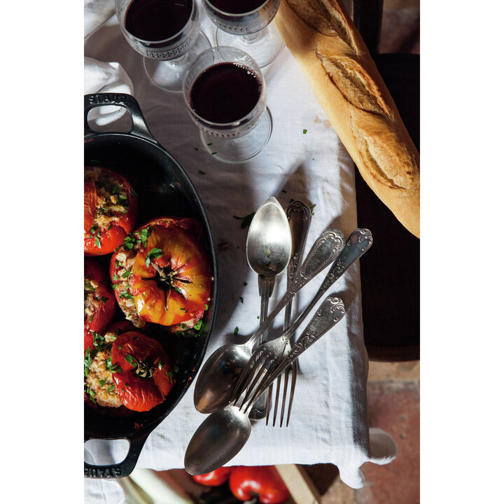 Cast Iron, 6-inch, Oval, Mini Gratin Baking Dish, Graphite Grey, large 4