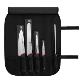 Kitchen Knife Set Kit  Blue Handle & Black Magnetic Rack – SiliSlick®