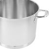 24 cm 18/10 Stainless Steel Stock pot with lid silver,,large