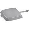 Cast Iron - Grill Pans, 12-inch, Cast Iron, Square, Grill Pan, Graphite Grey, small 4