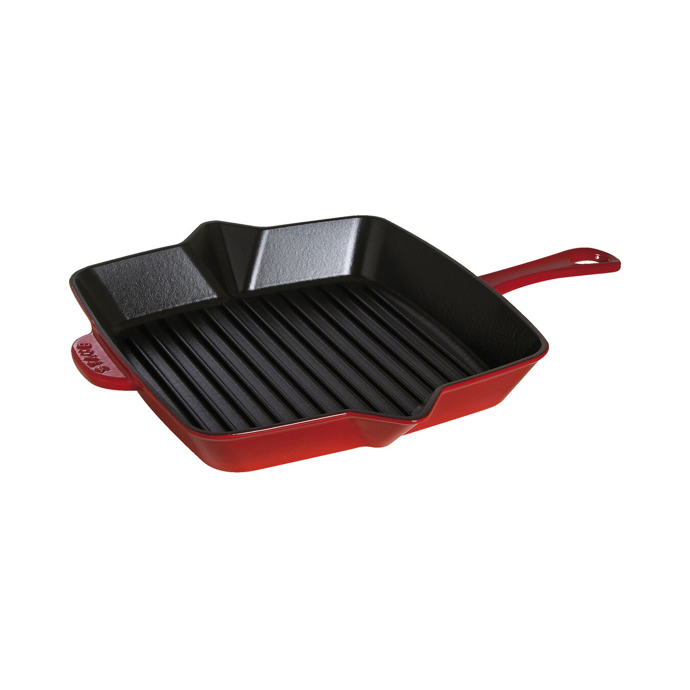 Staub Cast Iron 10inch Square Grill Pan Cherry Official ZWILLING Shop