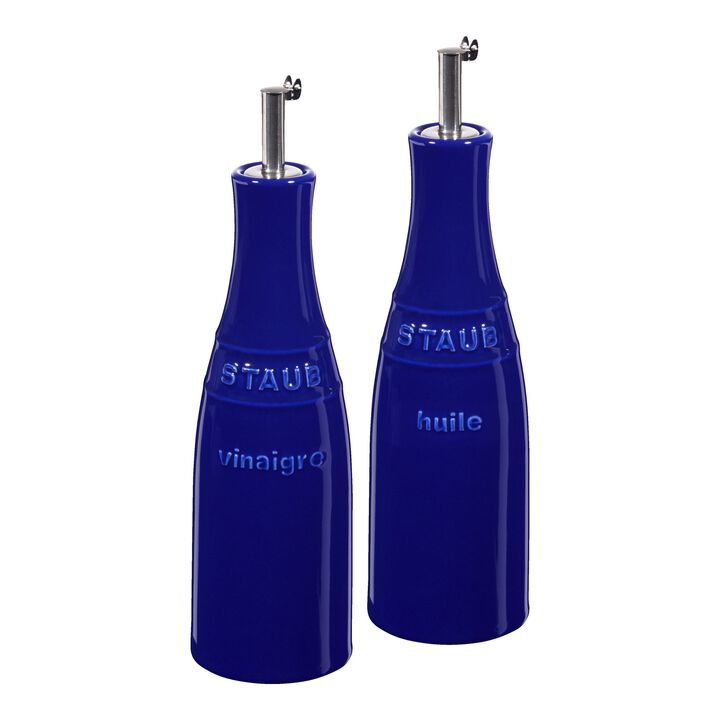 Ceramique, Olja & vinäger set 20 cm, Ceramic, Mörkblå, large 1