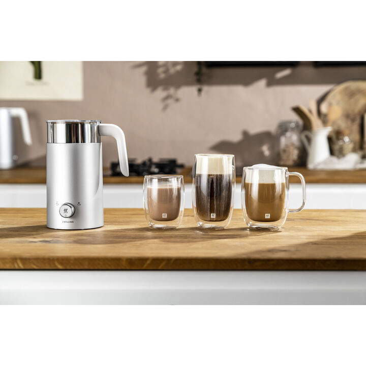 Enfinigy, Mjölkskummare, 400 ml, Silver, large 2