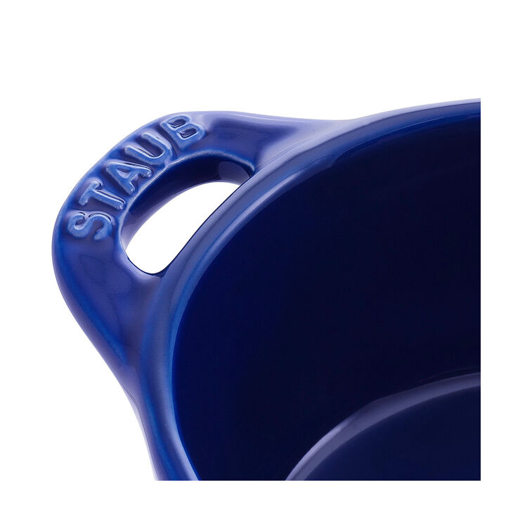 Ceramique, Minigryta 10 cm, Rund, Mörkblå, Ceramic, large 4