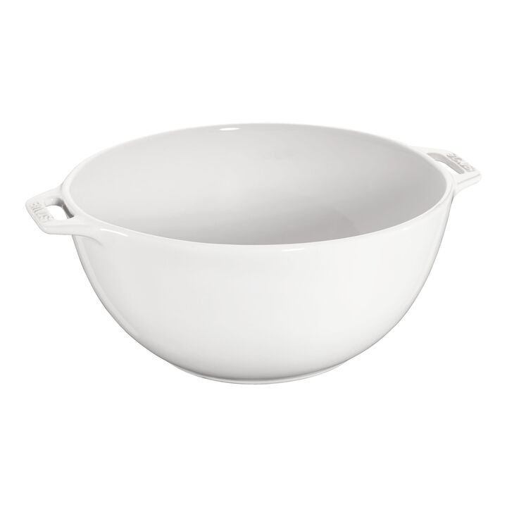 Stentøj, Skål 24 cm, Keramisk, Hvid, large 1