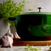Cast Iron, 5 qt, French oven, basil, small 4