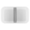 Lunch box sottovuoto M, plastica, semi trasparente-grigio,,large