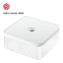 CUBE Box L / 21 cm, transparent-white