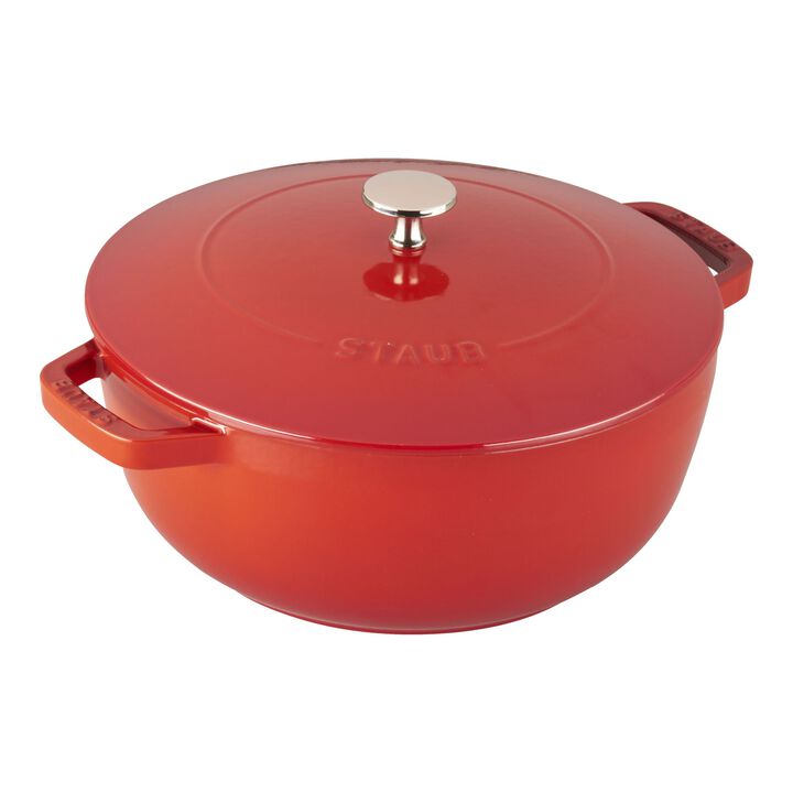 La Cocotte, 4.8 l cast iron round French oven, cherry, large 1