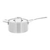Essential 5, 3.8 l 18/10 Stainless Steel round sauce pan with lid 4QT, silver, small 1
