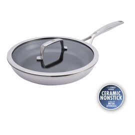 10-inch, 18/10 Stainless Steel, Non-stick, Ceramic Hybrid Nonstick Frying Pan